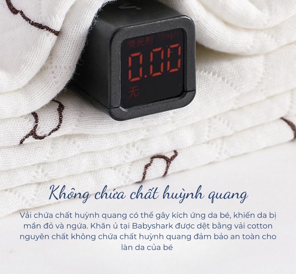 BS - Khăn ủ chần bông 3 lớp in hình 85x85cm