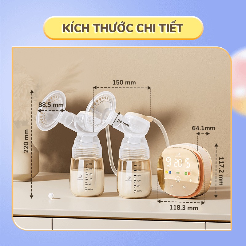 CHILUX - MÁY HÚT SỮA ĐÔI XB 8116