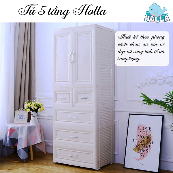 HOLLA - TỦ NHỰA 5 TẦNG HL-0919