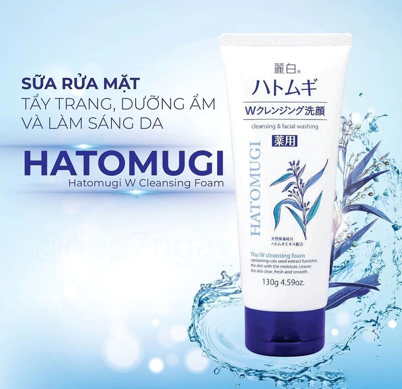 HATOMUGI - SỮA RỬA MẶT Ý DĨ TRẮNG