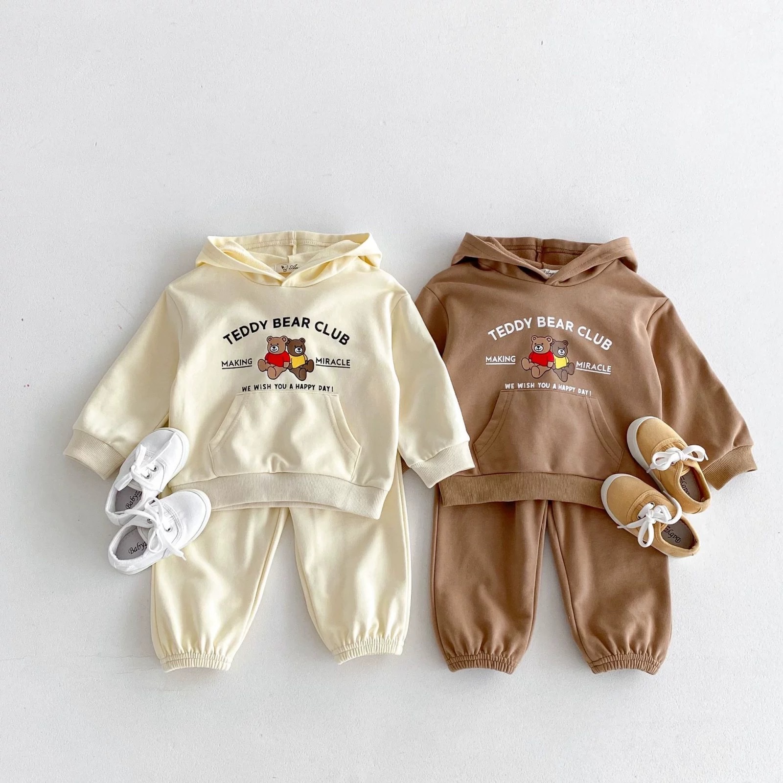 LB - Bộ nỉ Hoodie TEDDY BEAR(80-130)