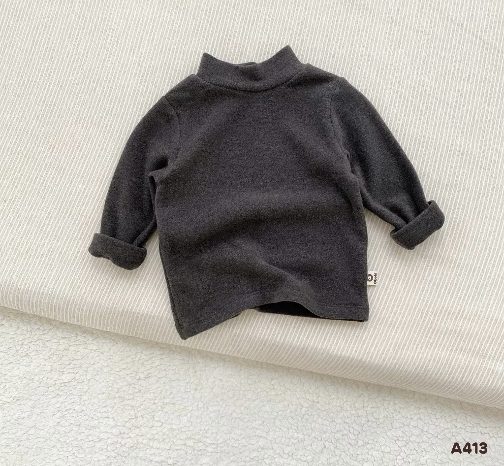OBB- Áo nỉ cổ 3 phân đính mác(66-110)