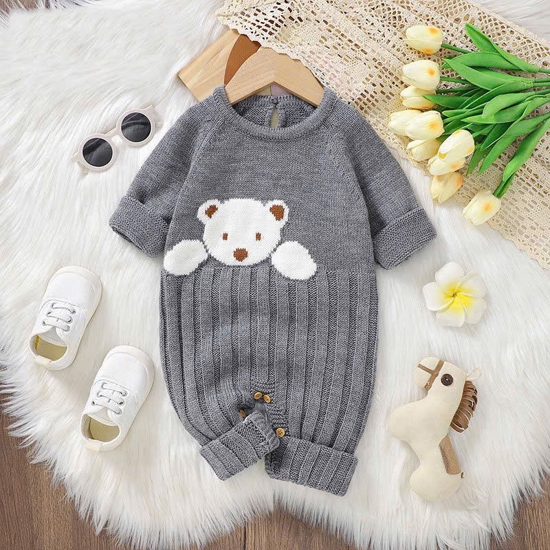TMT - Bodysuit len gấu trắng(66-90)