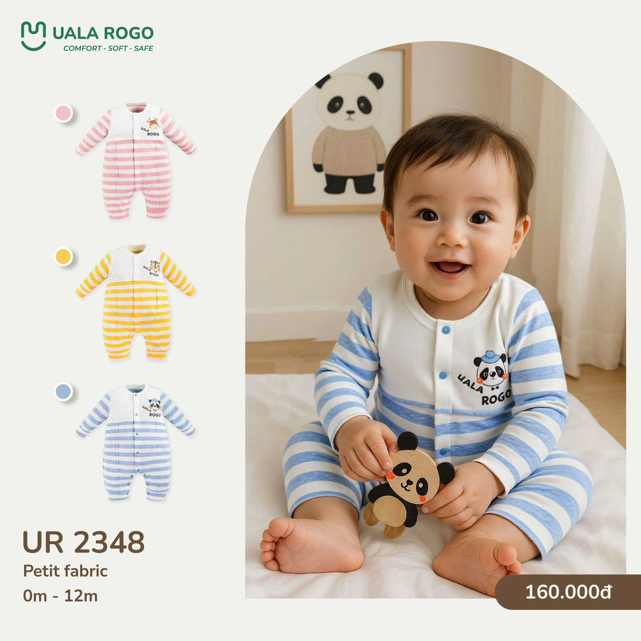 UALA ROGO - BODY CÀI GIỮA PETIT FABRIC UR2348