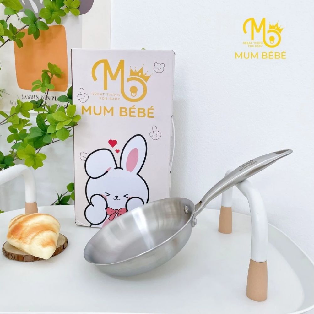 MUM BEBE - CHẢO INOX 16CM