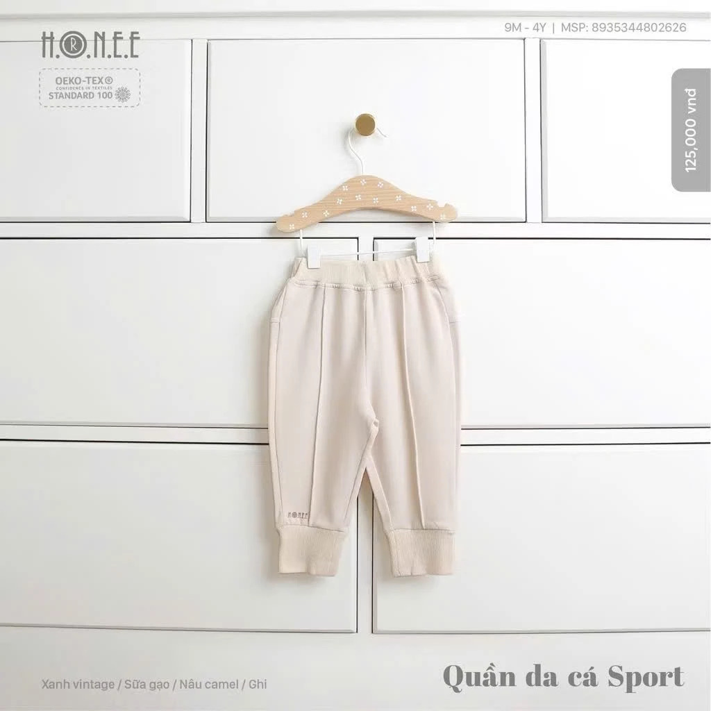 HRNEE - Quần da ca SPORT (9M-4Y)