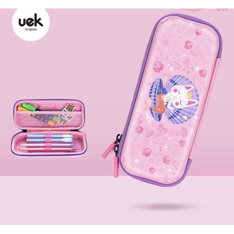 UEK - HỘP BÚT HỒNG MÈO TIÊN CÁ