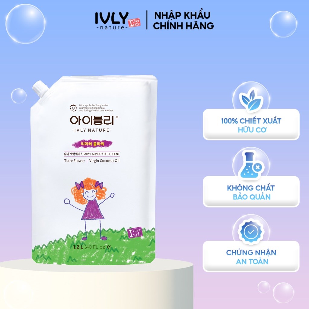 IVLY NATURE - NƯỚC GIẶT HƯƠNG HOA TIARE