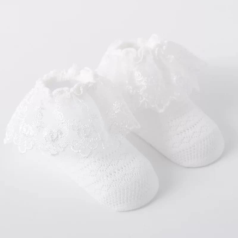 SL - Tất lưới cổ ngắn hoa TAN26