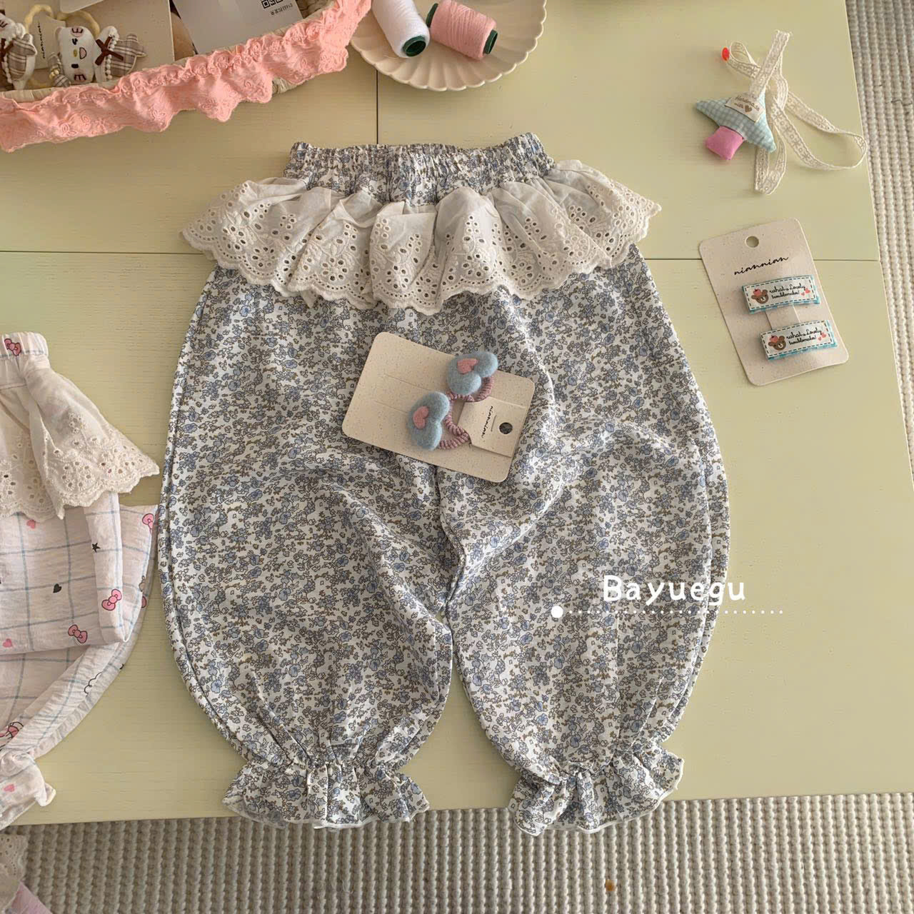 LB - Quần chống muỗi mùa hè hoạ tiết hoa (90-130)