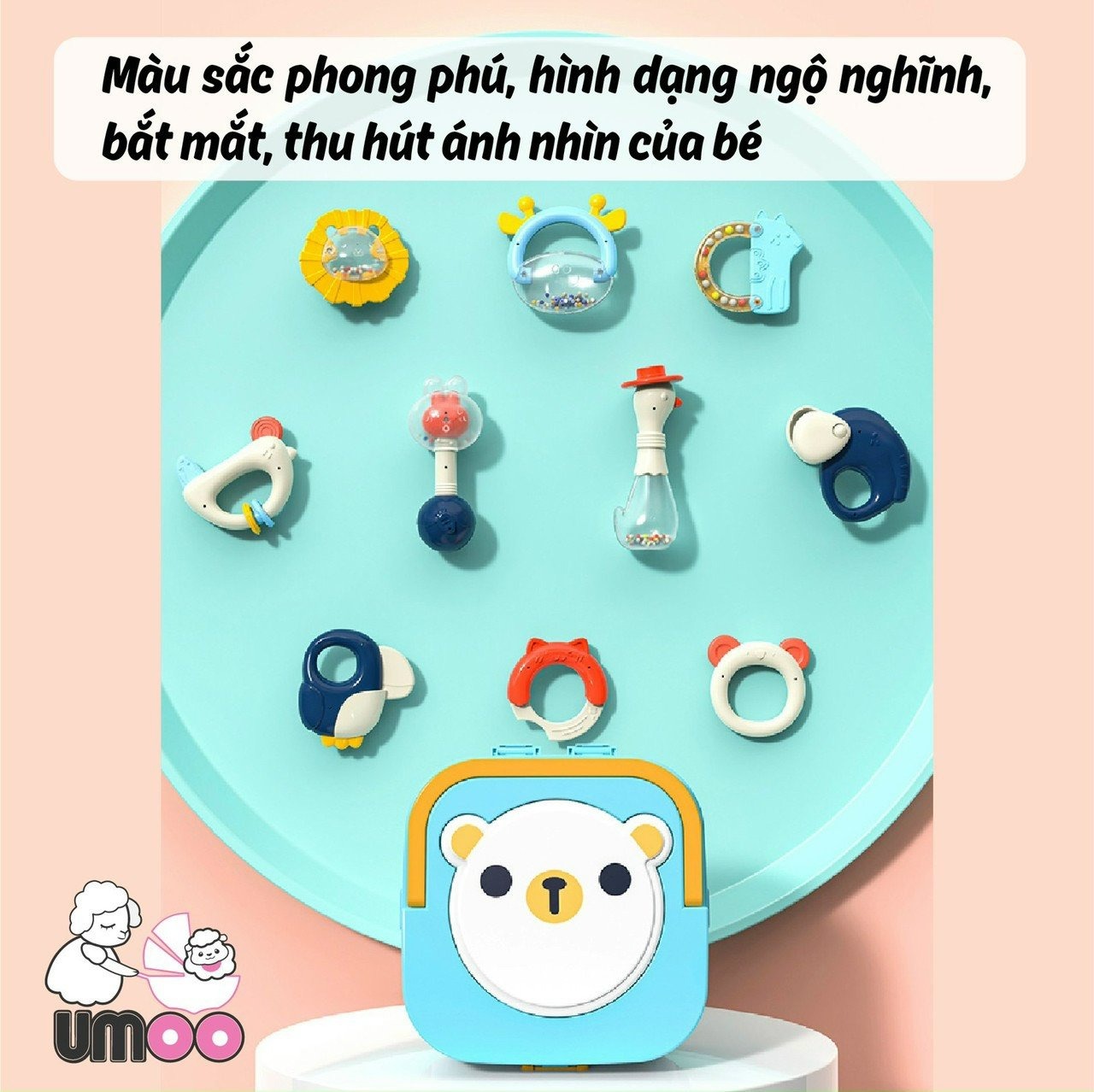 UMOO - HỘP XÚC XẮC ĐÈN NHẠC UM-10100