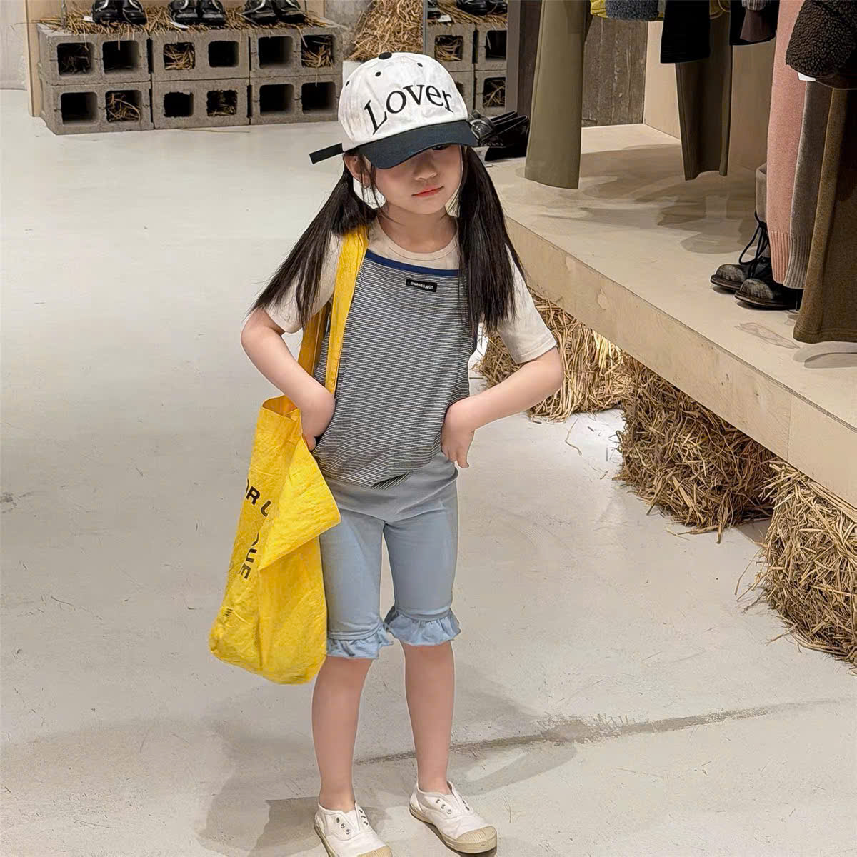 TL - Quần bé gái cotton viền bèo (80-130)