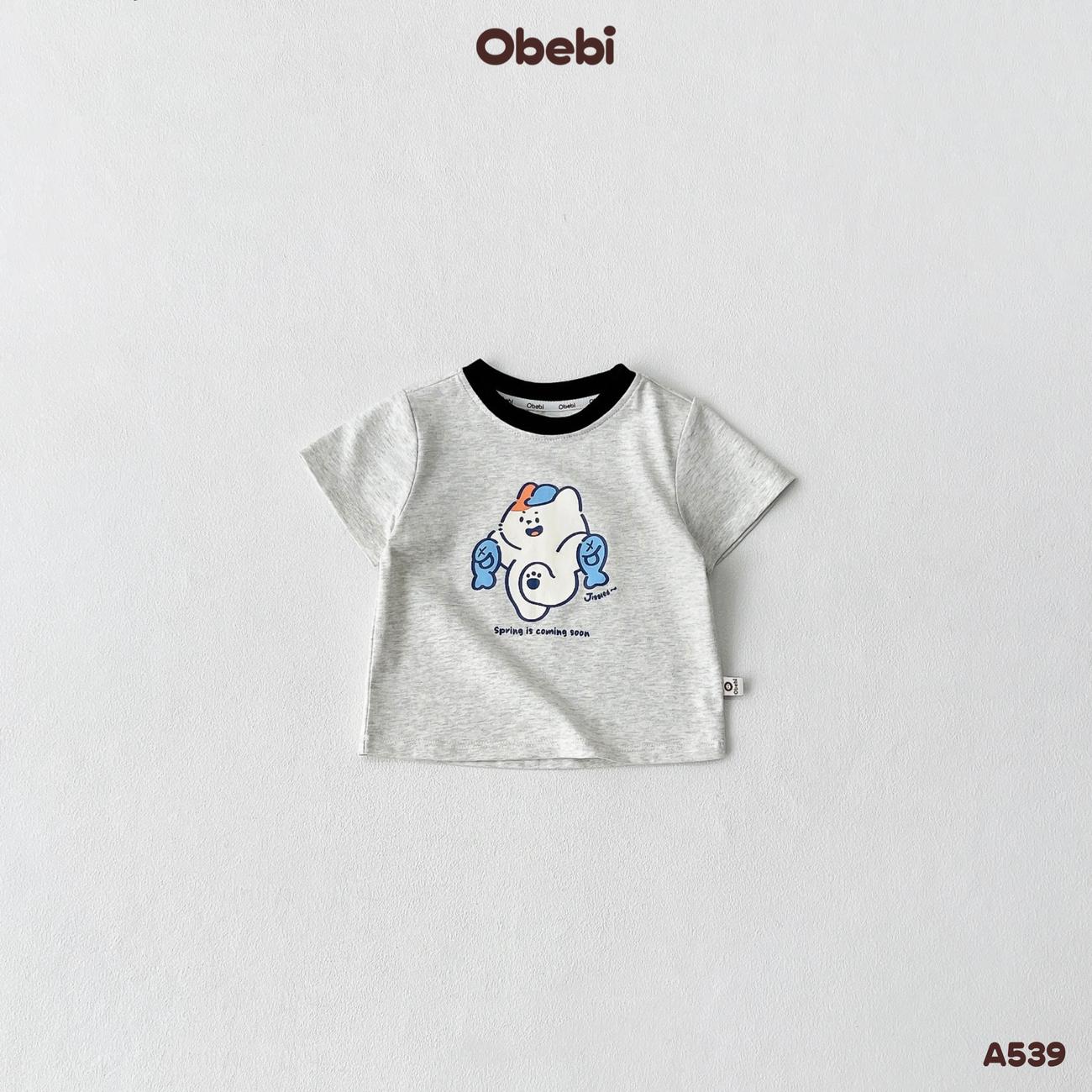 OBEBI - Áo thun in hình nhân vật đáng yêu OBEBI (73-120)