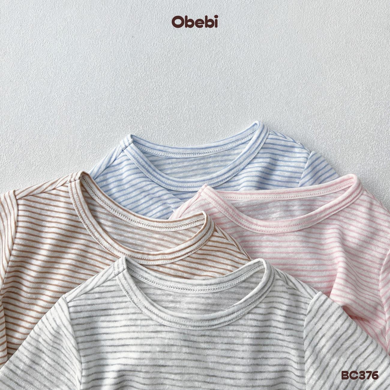 OBEBI - Bộ cộc trẻ em mùa hè kẻ ngang OBEBI (66-120)