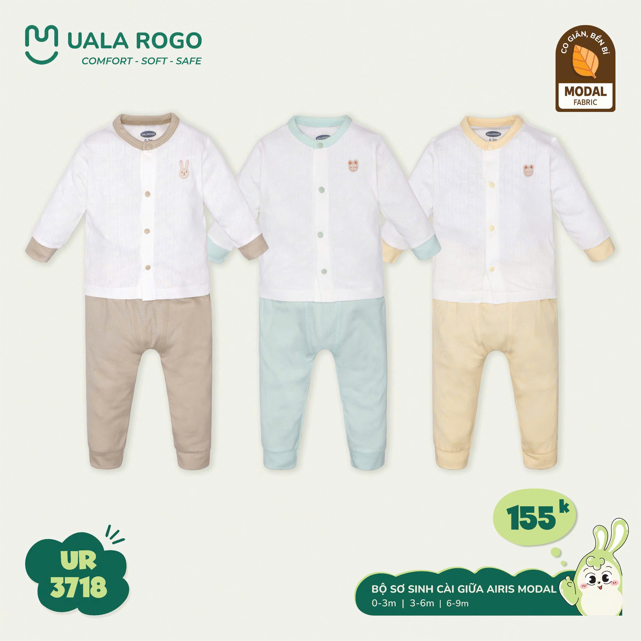 UALA ROGO - BỘ SS CÀI GIỮA AIRIS MODAL UR3718