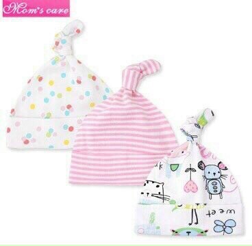 BW Set 3 mũ cotton Momcare (0-12M)