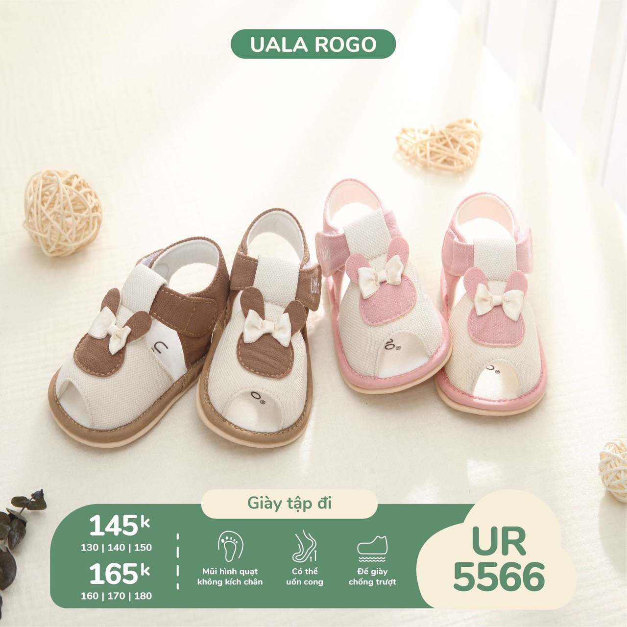 UALA ROGO - Dép tập đi UR5566 (S160-170-180)