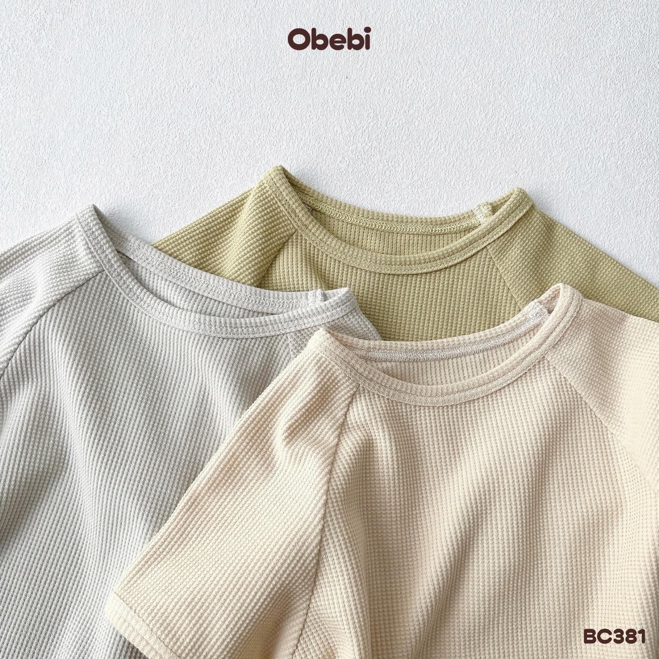 OBEBI - Bộ cộc trẻ em mùa hè vải waffler OBEBI (66-120)