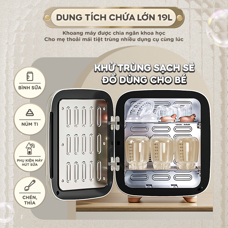 CHILUX - MÁY TIỆT TRÙNG UV SẤY KHÔ ĐA NĂNG S3