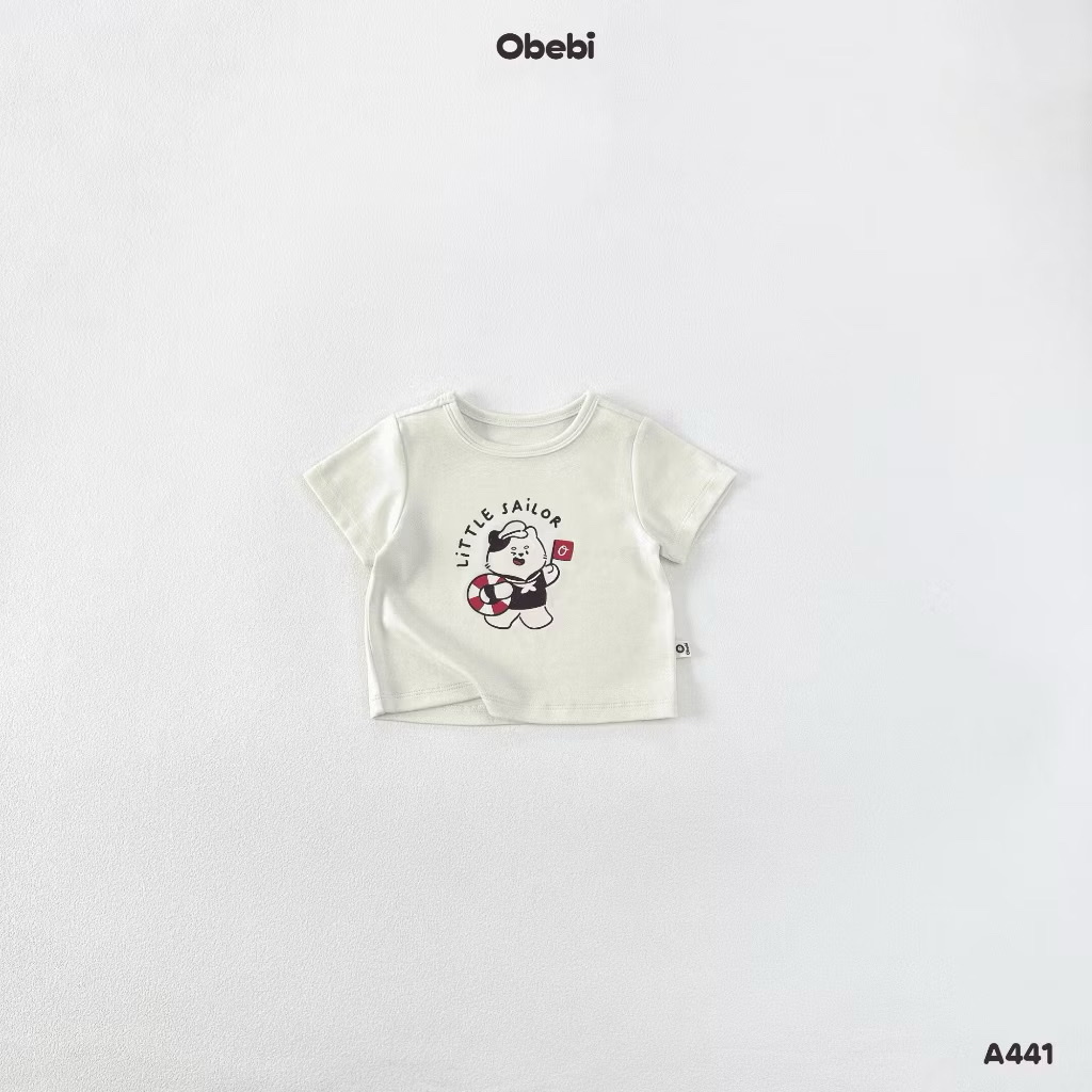 OBEBI - Áo thun in hình Little Sailor(66-110)