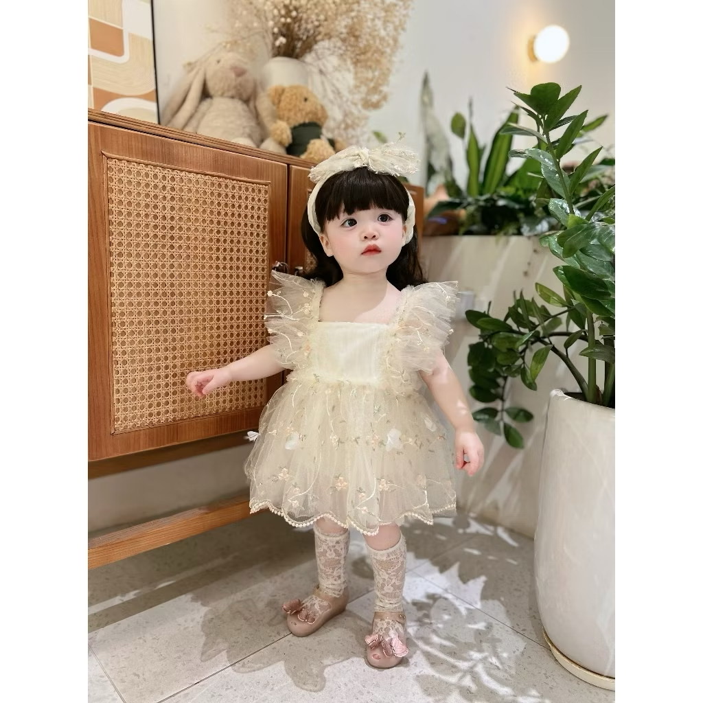 TMT - Body váy ren hoa bling bling(59-90)