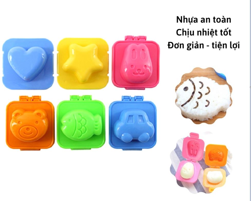 BENTO - SET 6 KHUÔN CƠM