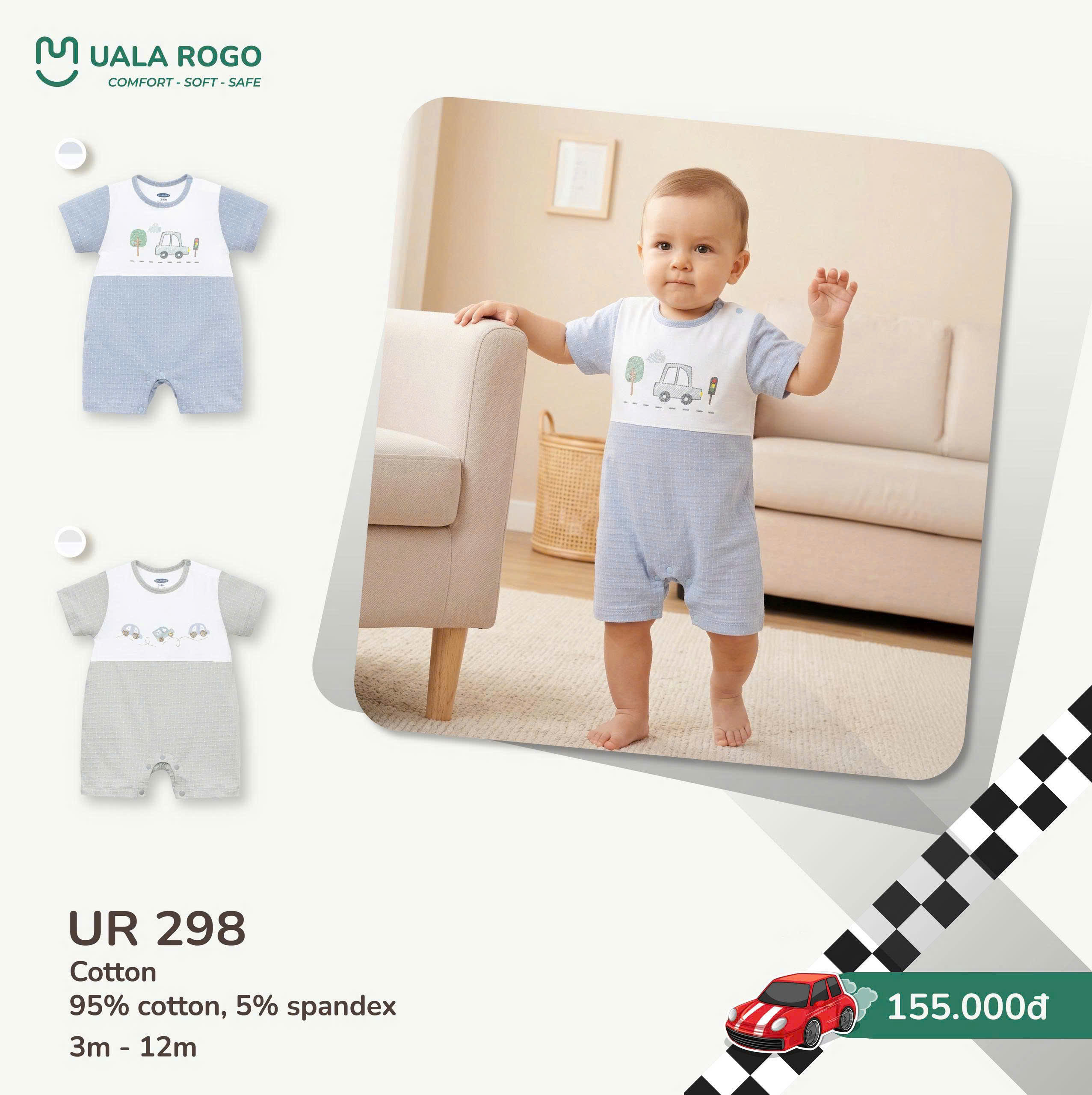 UALA ROGO - BODY CỘC BABY CAR UR298