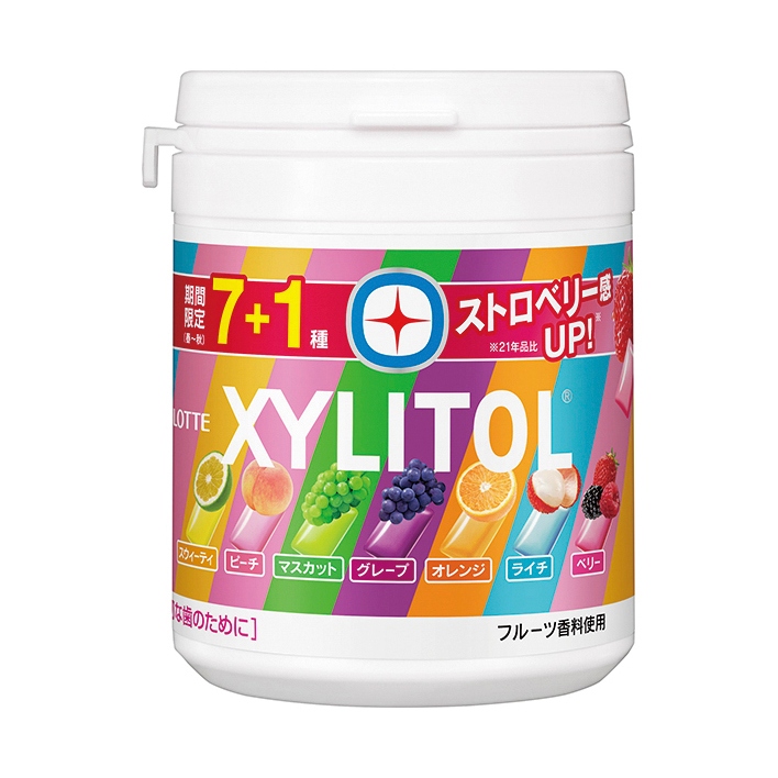 LOTTE - 5Y+KẸO CAO SU SINGUM XYLITOL MIX VỊ TRÁI CÂY