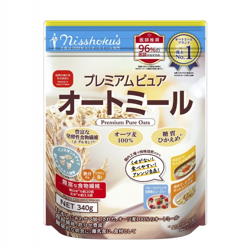 NISSHOKU'S - 6M+YẾN MẠCH ĂN LIỀN PREMIUM PURE OATS