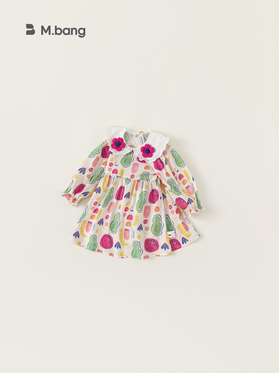 LB - Váy babydoll cổ bèo hoa(80-140)