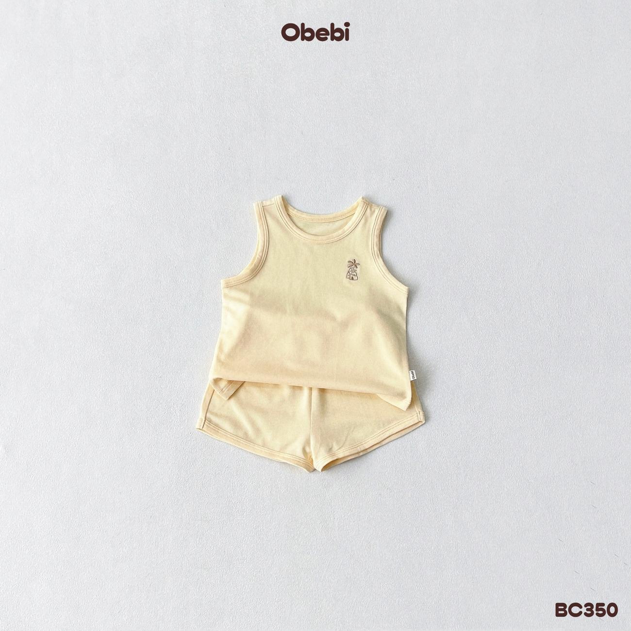 OBEBI - Bộ ba lỗ thêu cây dừa ngộ nghĩnh OBEBI (73-120)