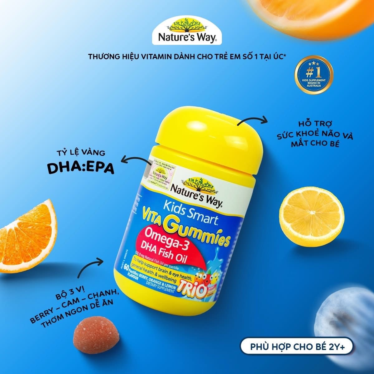 NATURE'S WAY - 2Y+KẸO VITA GUMMIES