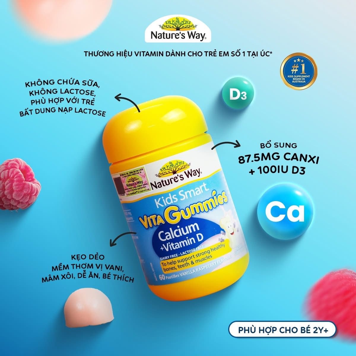 NATURE'S WAY - 2Y+KẸO VITA GUMMIES