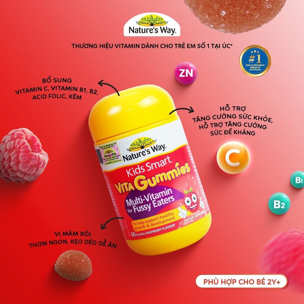 NATURE'S WAY - 2Y+KẸO VITA GUMMIES