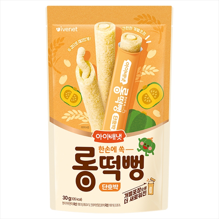 IVENET - 6M+BÁNH GẠO LỨT CUỘN DÀI VỊ BÍ NGÔ NGỌT
