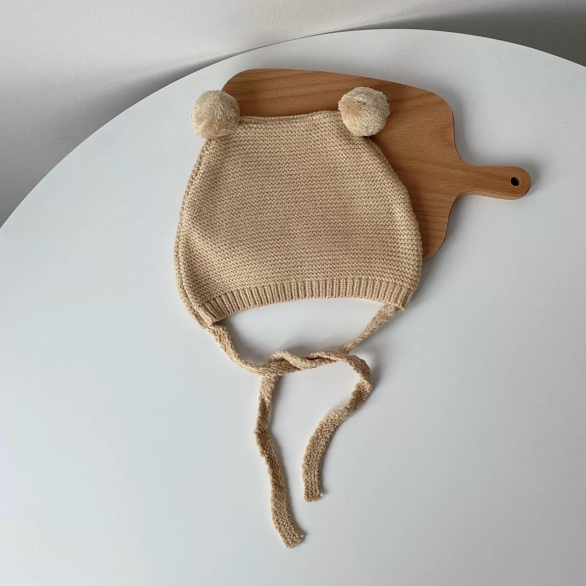 MIM - Mũ len quả bông cột dây(3M-2Y)