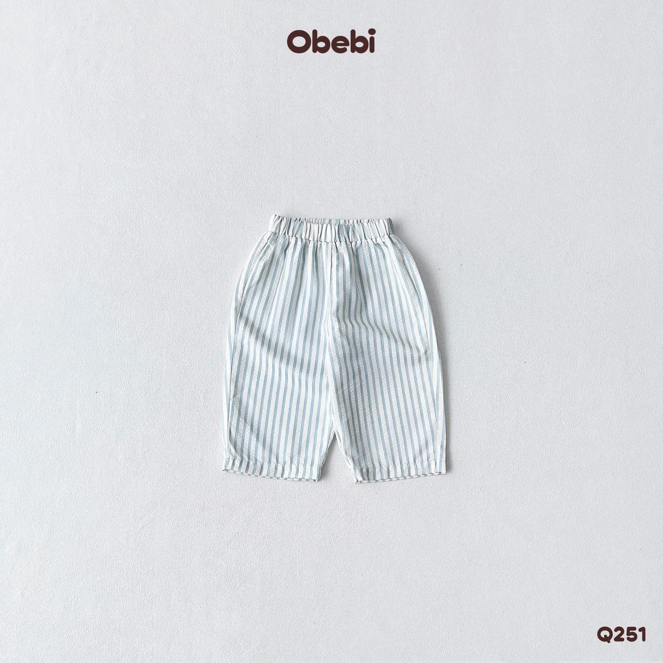 OBEBI - Quần dài kẻ sọc suông OBEBI (66-120)