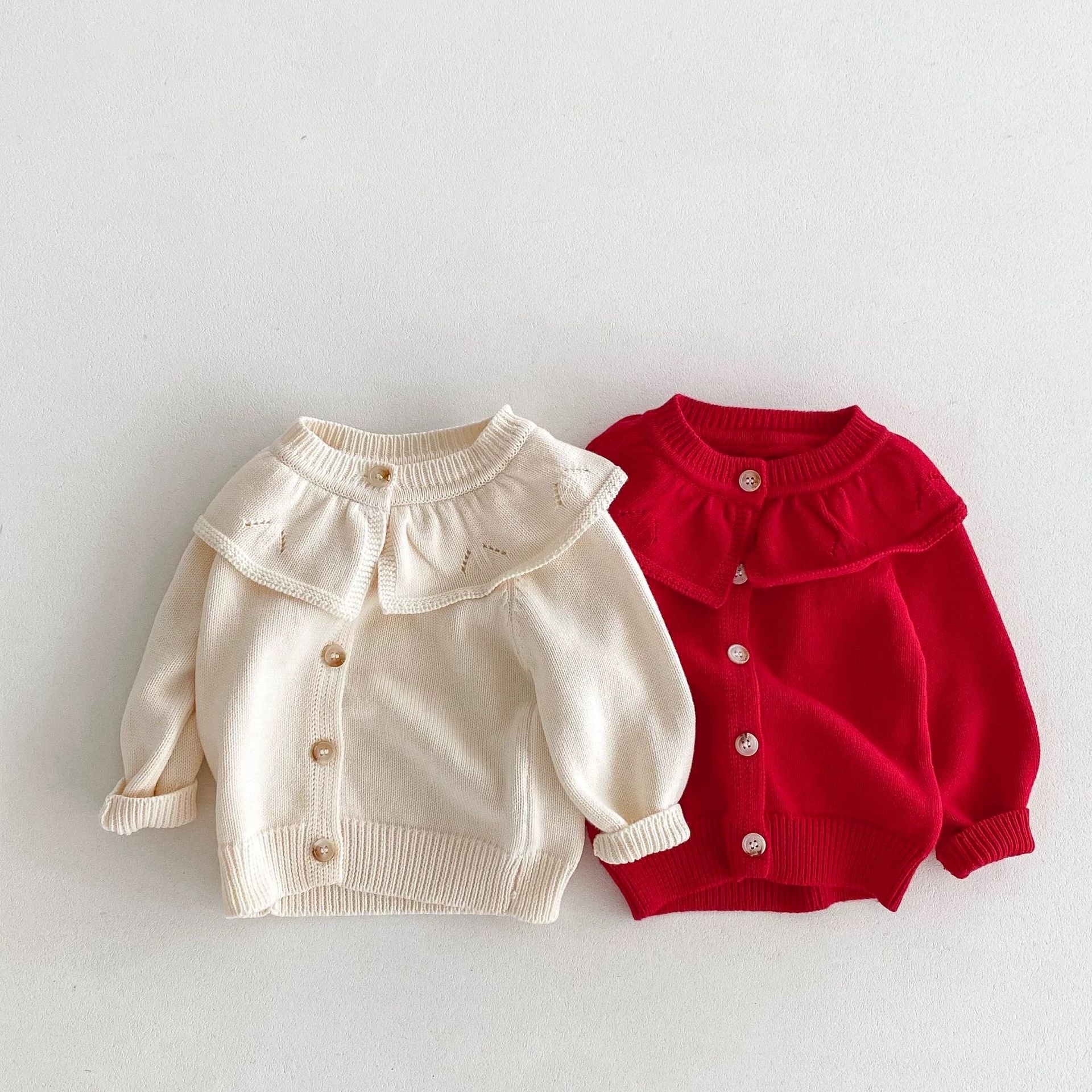 LB - Áo cardigan len cổ sen (80-130)