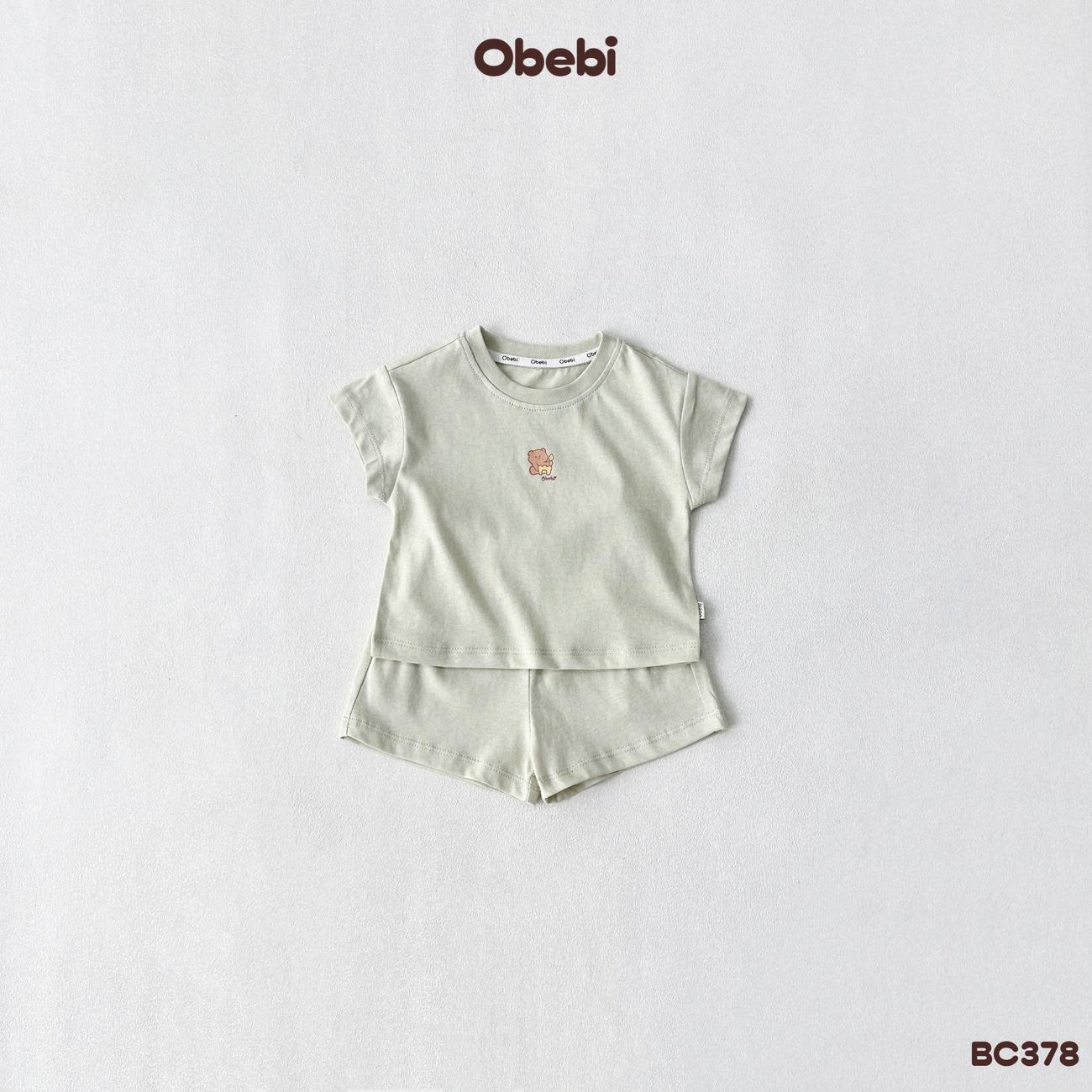 OBEBI - Bộ cộc trẻ em mùa hè hình in nhỏ OBEBI (66-120)