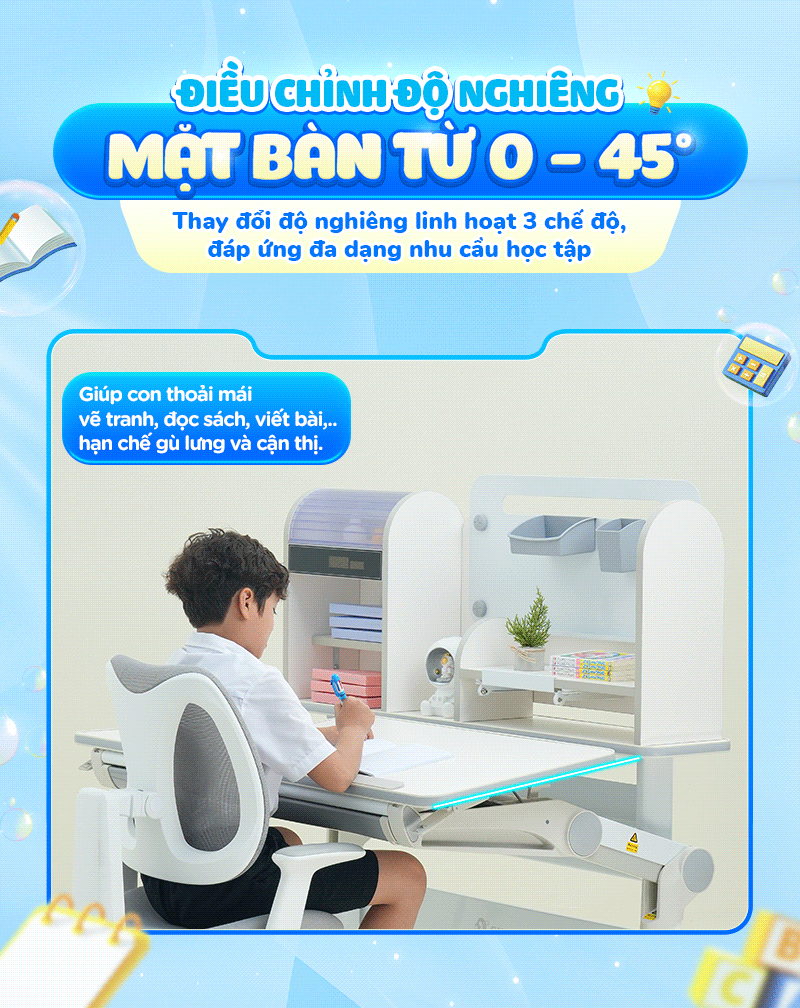 CHILUX - BÀN HỌC SMART S01