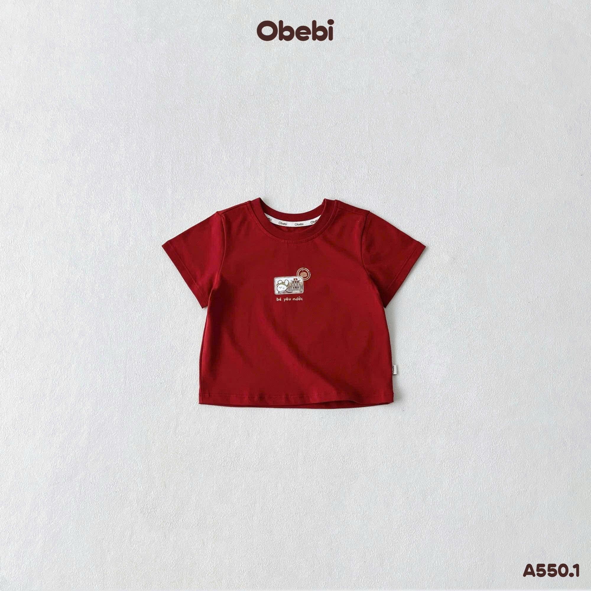 OBB - Áo thun "Bé yêu nước" OBEBI (73-120)