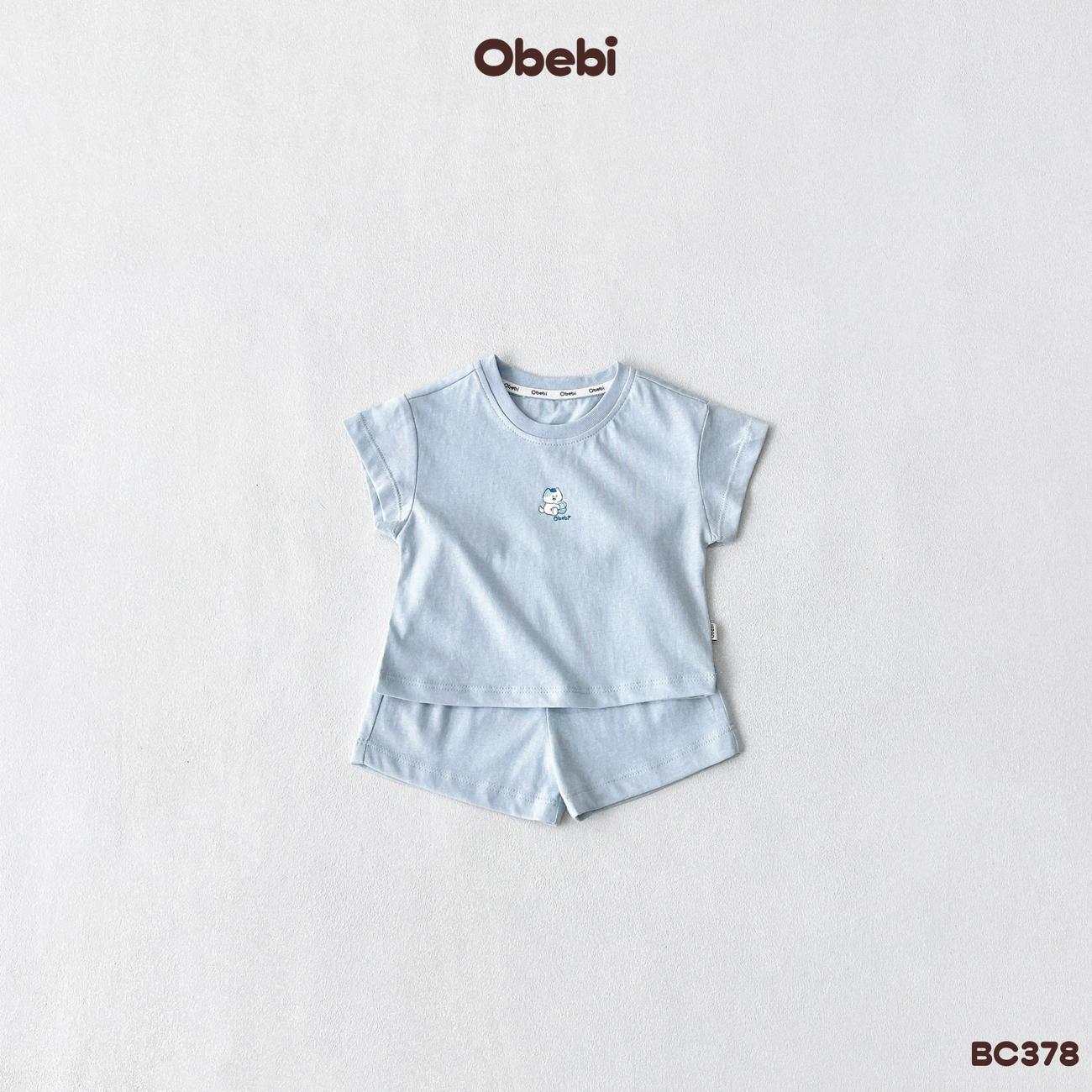 OBEBI - Bộ cộc trẻ em mùa hè hình in nhỏ OBEBI (66-120)
