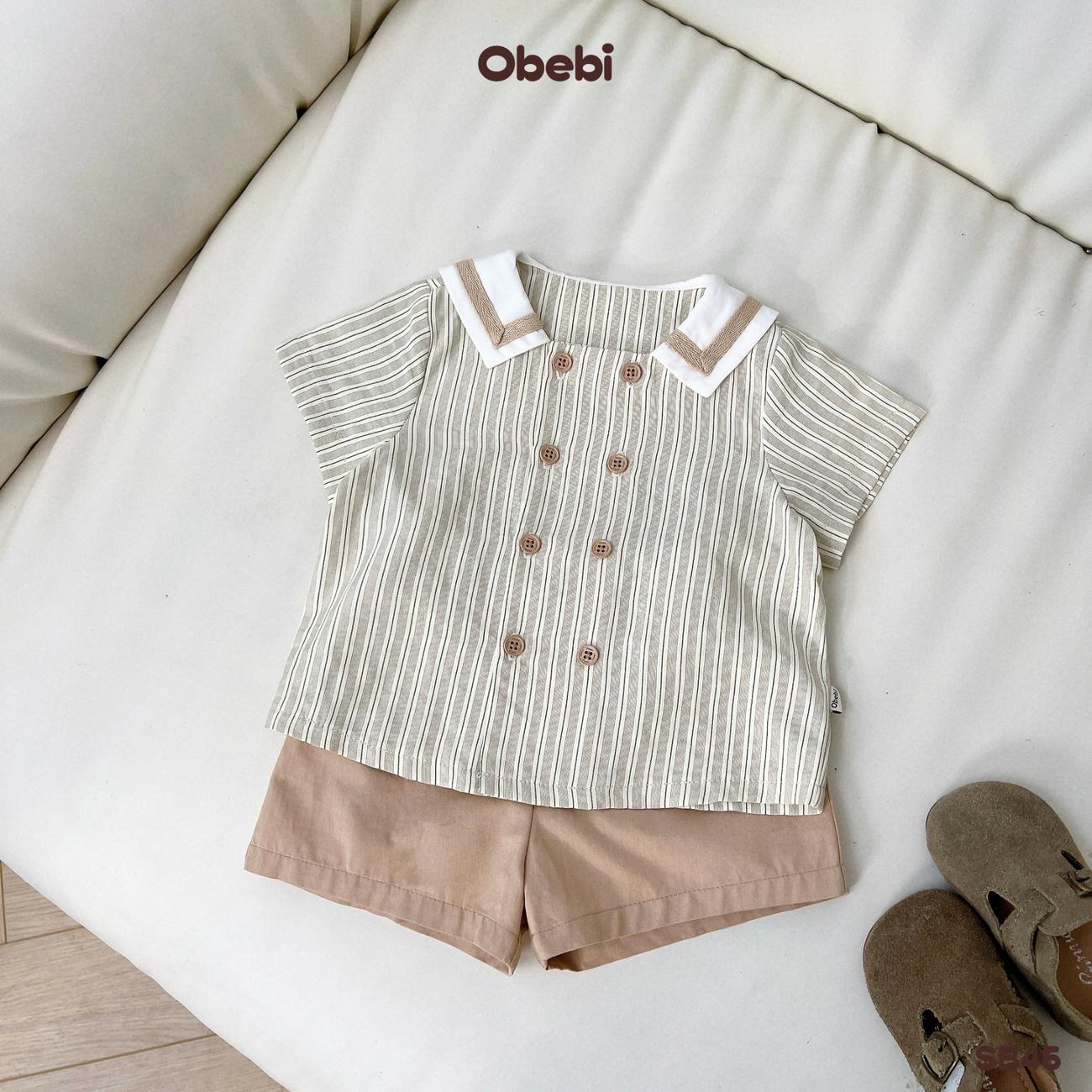 OBEBI - Set bộ cộc phong cách hải quân OBEBI (73-120)