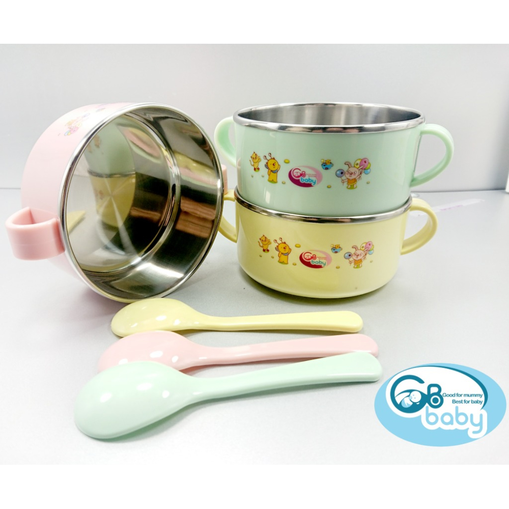 GB BABY - BÁT INOX CÓ NẮP THÌA 8818