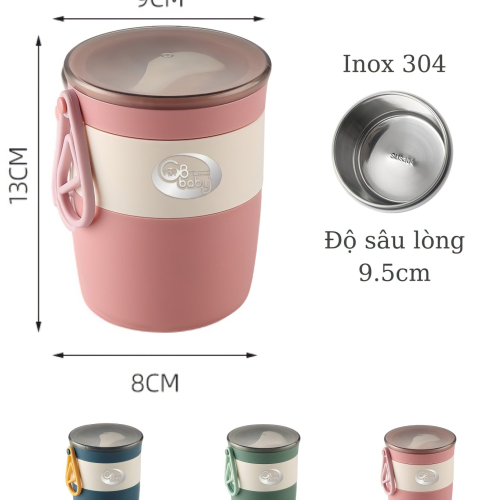 GB BABY - CỐC ĐỰNG CANH+CHÁO GIỮ NHIỆT 450ML