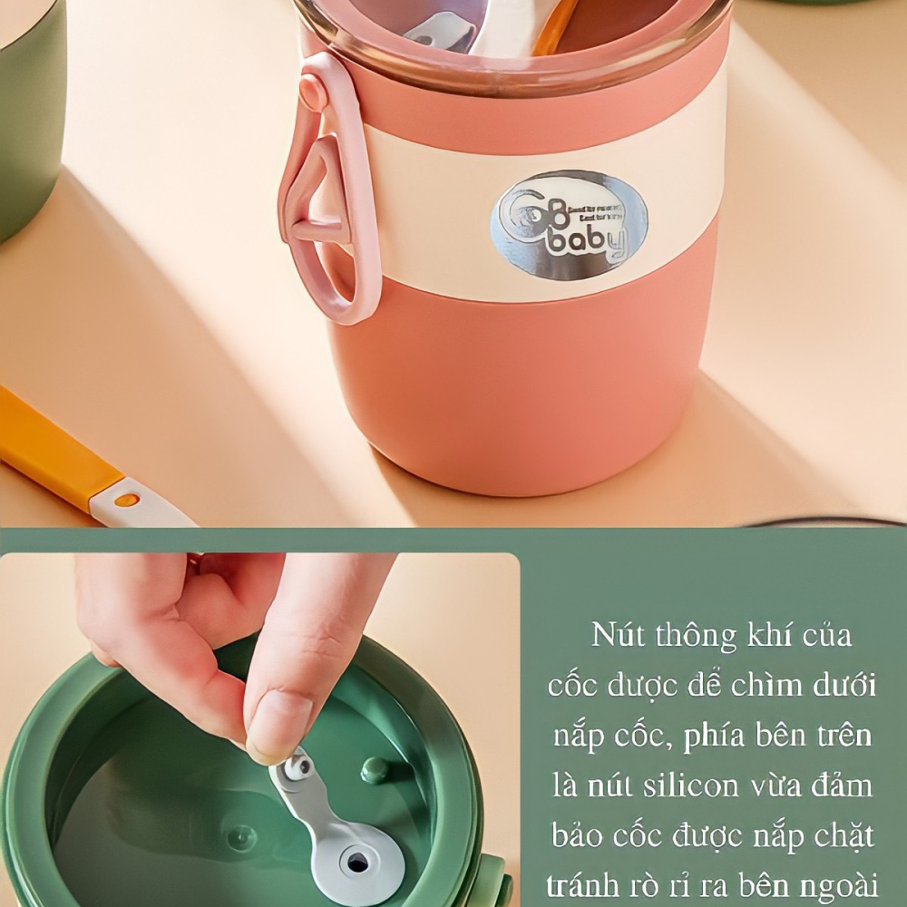 GB BABY - CỐC ĐỰNG CANH+CHÁO GIỮ NHIỆT 450ML