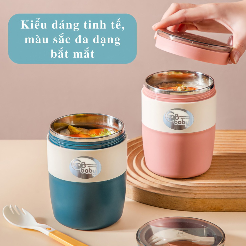 GB BABY - CỐC ĐỰNG CANH+CHÁO GIỮ NHIỆT 450ML