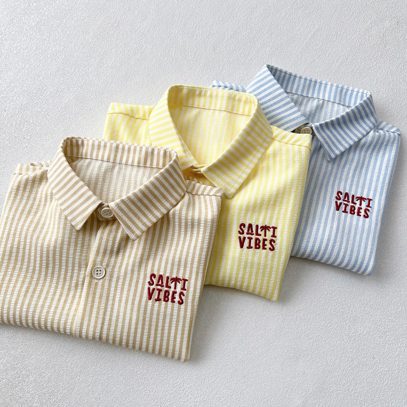 OBEBI -Áo sơ mi kẻ sọc mùa hè OBEBI (73-120)