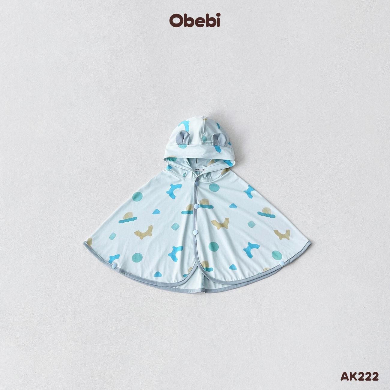 OBEBI - Áo khoác chống nắng vải thun chống tia UV họa tiết đáng yêu OBEBI (73-120)
