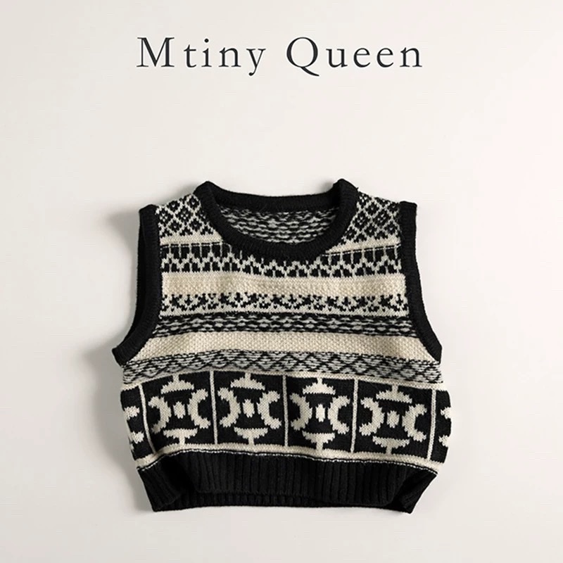 LB - Áo gile Mtiny Queen hoạ tiết(80-130)